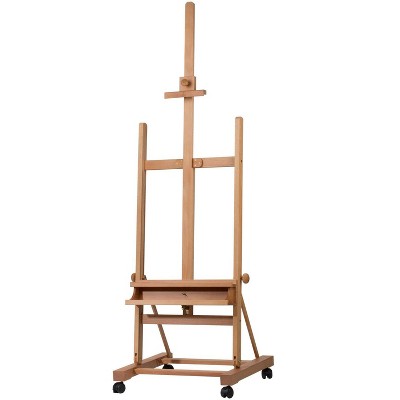 Premium studio easel with casters – 8-piece set