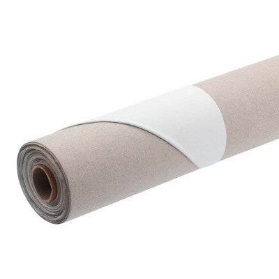Unprimed cotton duck canvas roll 92\" x 40 yd, 25 oz, uniform texture