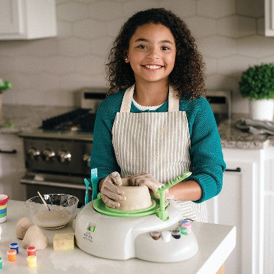 Pottery wheel and clay refill set (2-pack)