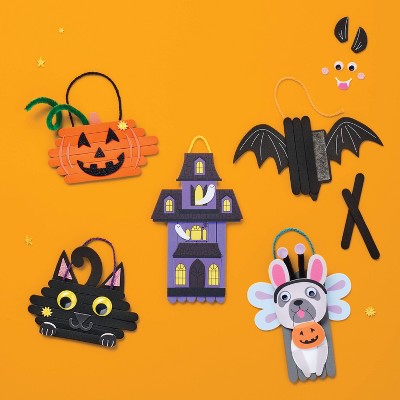 5-count Halloween craft stick character kit