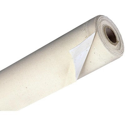 Universal unstretched cotton canvas roll 84\" x 30 yd, double primed, acid-free