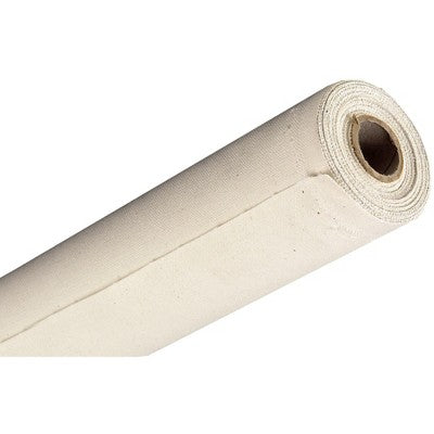 Universal unstretched cotton canvas roll 84\" x 30 yd, double primed, acid-free