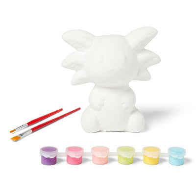 Ceramic axolotl painting craft kit