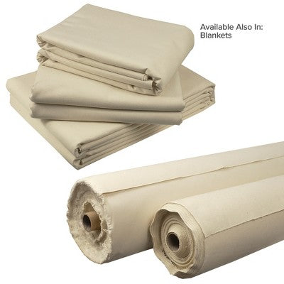 Unprimed cotton duck canvas roll 144\" x 60 yd, 36 oz, uniform texture