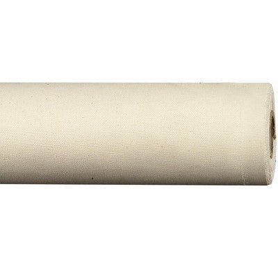 Universal unstretched cotton canvas roll 84\" x 30 yd, double primed, acid-free